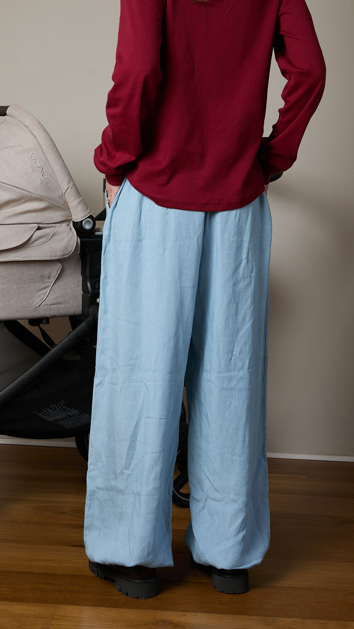 ג׳ינס בלון עם גומי במותניים ״ג׳ייד״