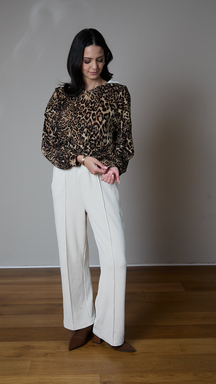 מכנס קורדרויי להריון ואחרי לידה ״לילי״| שמנת