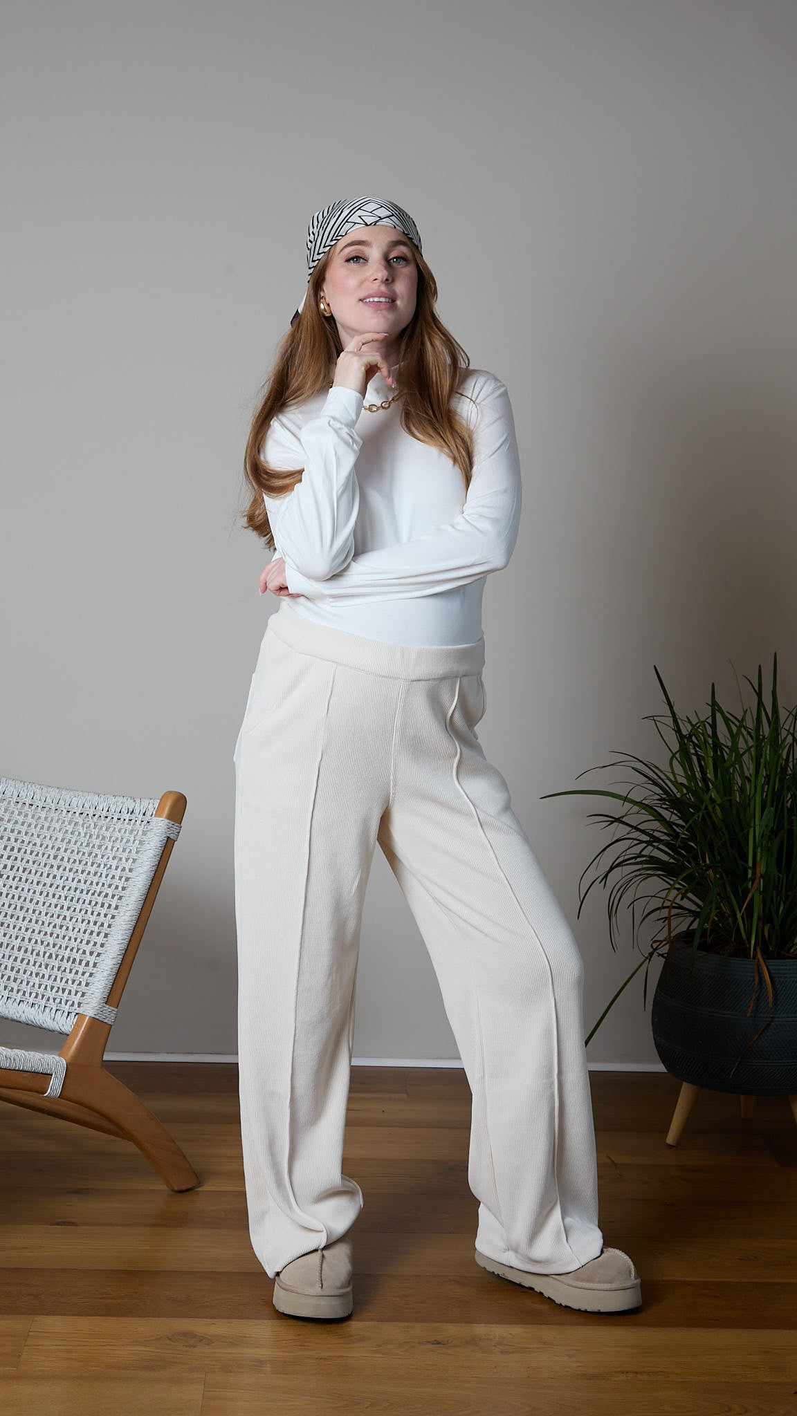 מכנס קורדרויי להריון ואחרי לידה ״לילי״| שמנת